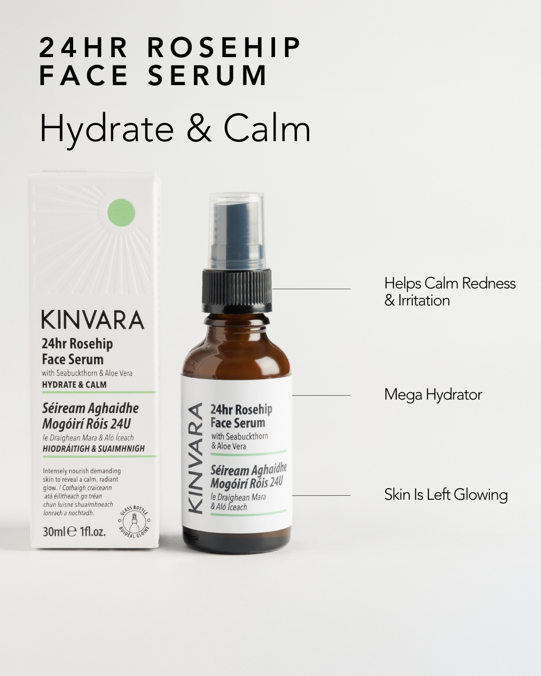 24Hr Rosehip Face Serum 30ml