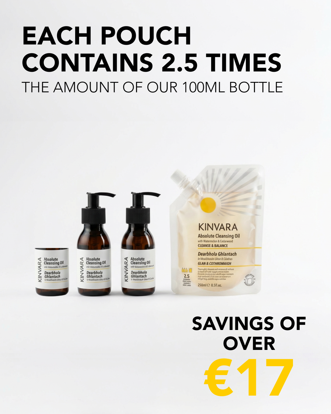 Absolute Cleansing Oil 250ml Refill Pouch