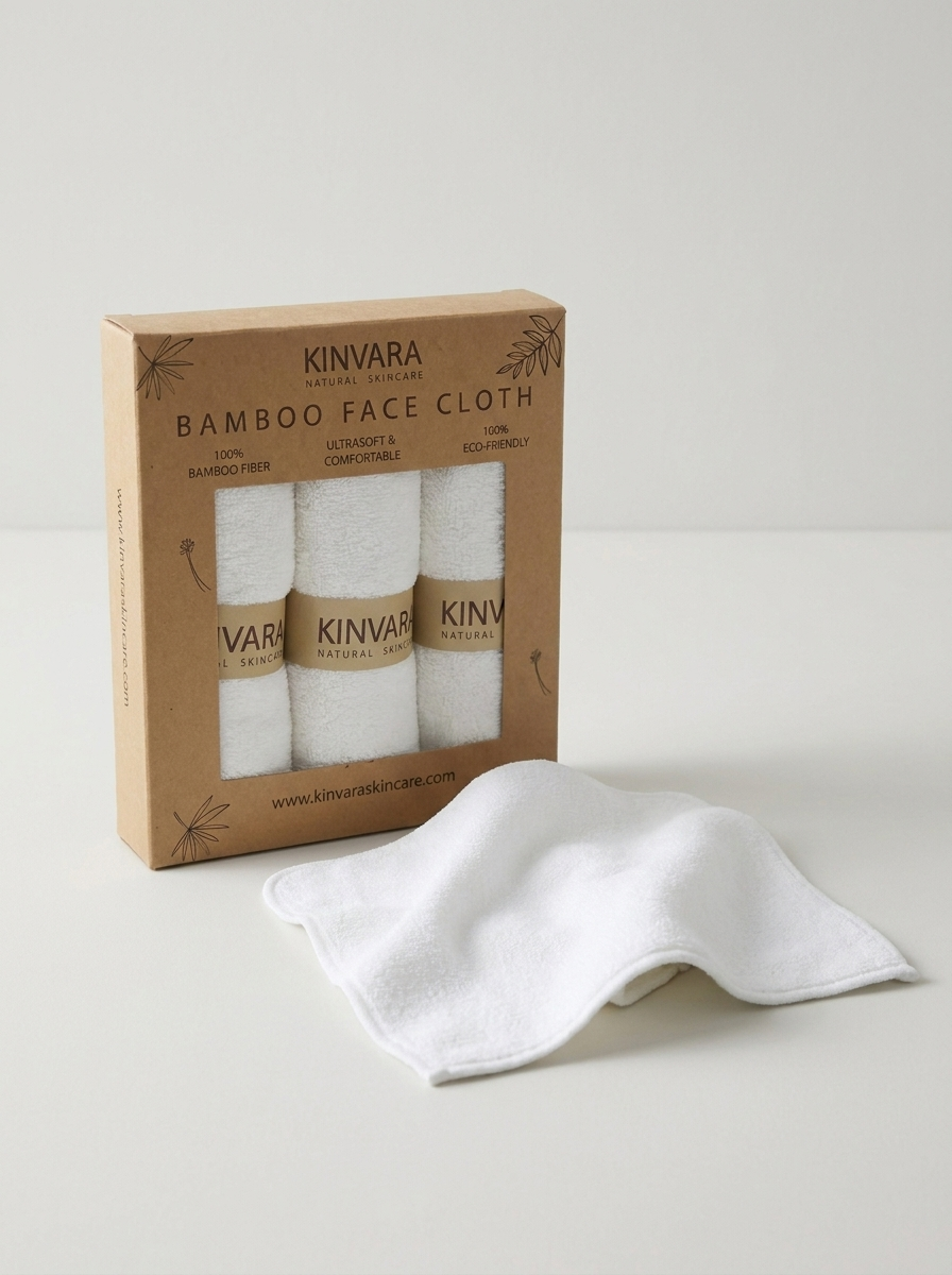 Bamboo Silky-Soft Face Cloths - 3 Pack